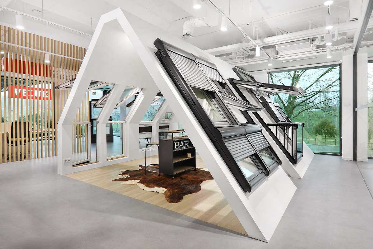 sala de exposición de productos VELUX